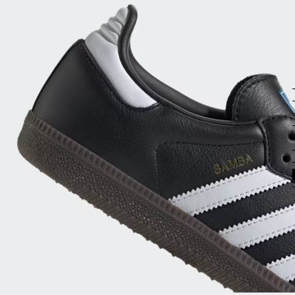 Adidas Black and White Samba OG Sneakers - Picture 2 of 9